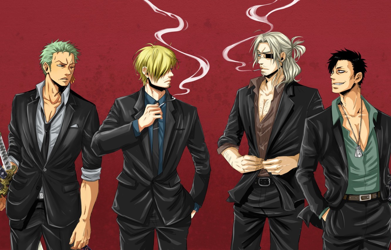 Wallpaper sword, game, One Piece, pirate, anime, katana, asian, manga, cook, japanese, oriental, asiatic, Roronoa Zoro, eye patch, Sanji, Gangsta image for desktop, section сэйнэн
