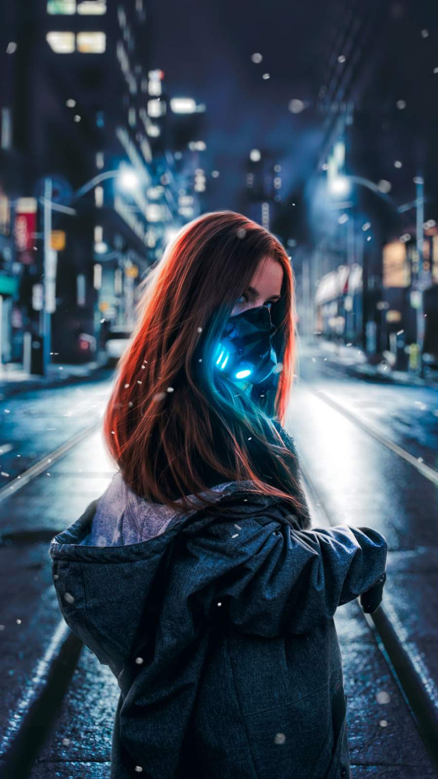 Night Mask Girl IPhone Wallpaper Wallpaper, iPhone Wallpaper