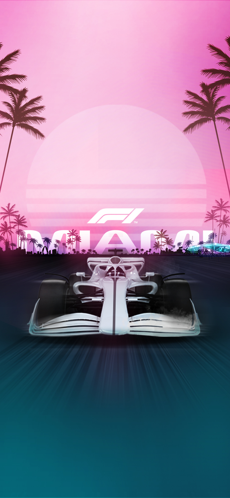 Mark Miami's first Grand Prix with a downloadable wallpaper. Formula 1®