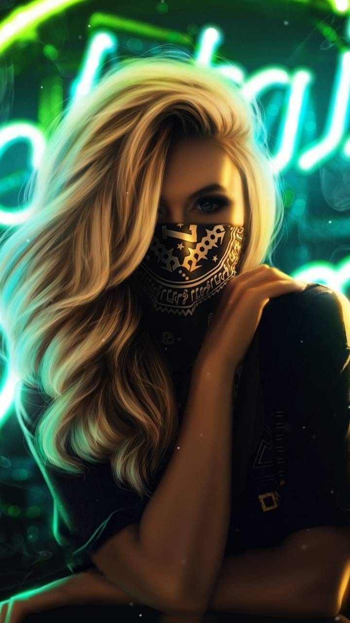 Masked Girl Wallpaper