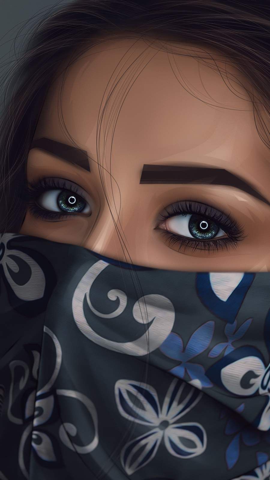 Urban Girl Ghost Mask iPhone Wallpaper Wallpaper, iPhone Wallpaper. Girl iphone wallpaper, Cartoon girl image, Beautiful girl drawing
