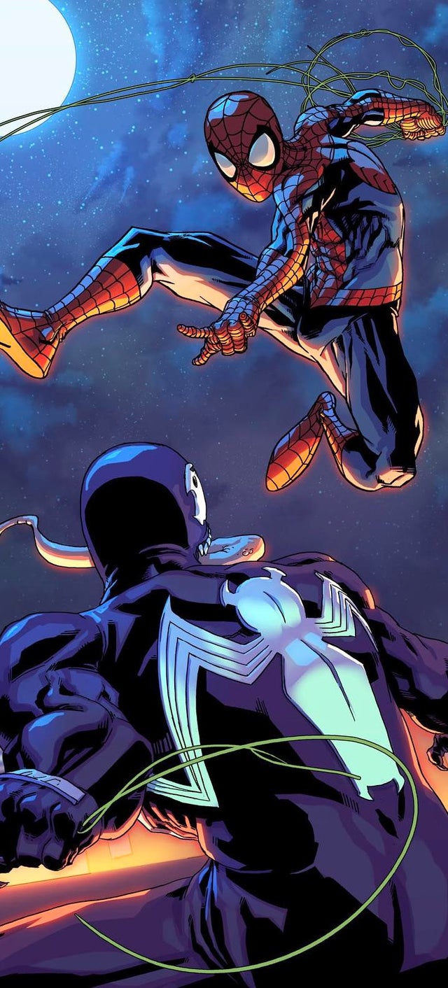 Comic Spider Man And Venom Wallpaper