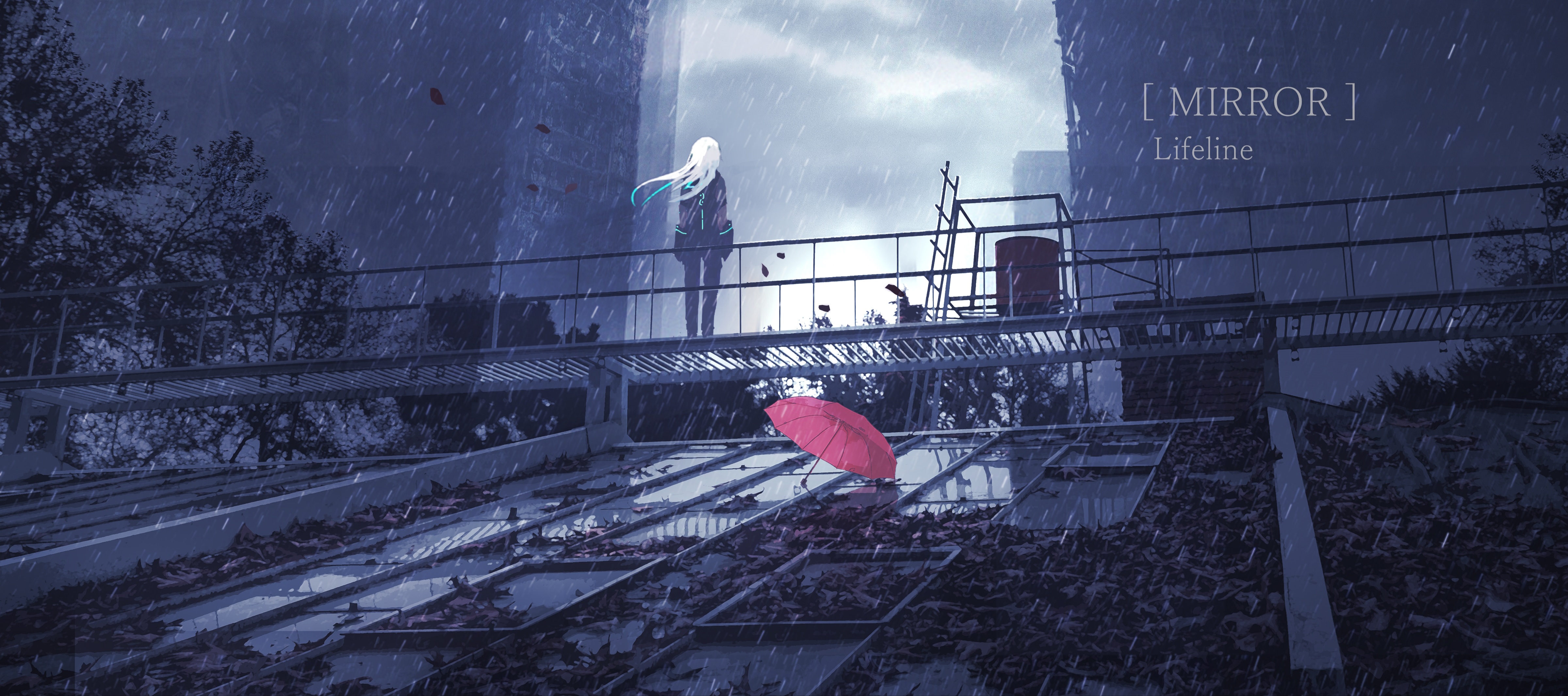 Anime Rain HD Wallpaper