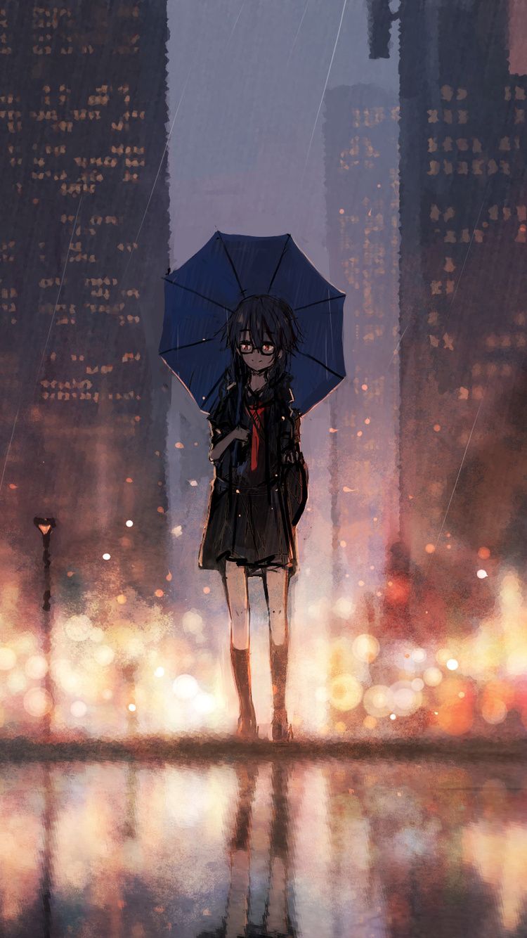 Rain Anime iPhone Wallpaper Free Rain Anime iPhone Background