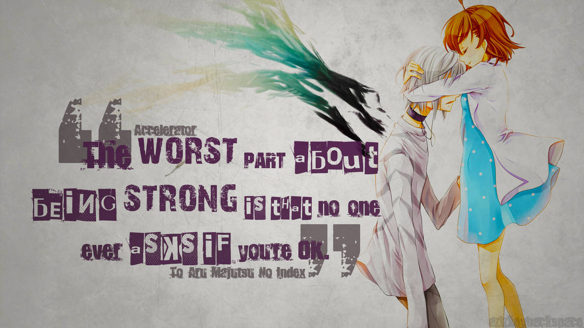 Free download Accelerator Anime Quotes Wallpaper by azizkeybackspace on [1192x670] for your Desktop, Mobile & Tablet. Explore Anime Quotes Wallpaper. Anime Quotes Wallpaper, US Anime Love Quotes Wallpaper, Wallpaper Quotes
