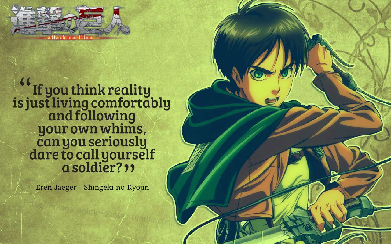 Attack On Titan Quotes Wallpaper Free Attack On Titan Quotes Background