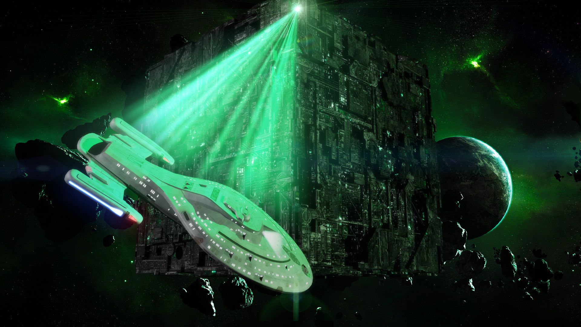 Borg Star Trek Full HD Background. Star trek wallpaper, Star trek wallpaper background, Star trek