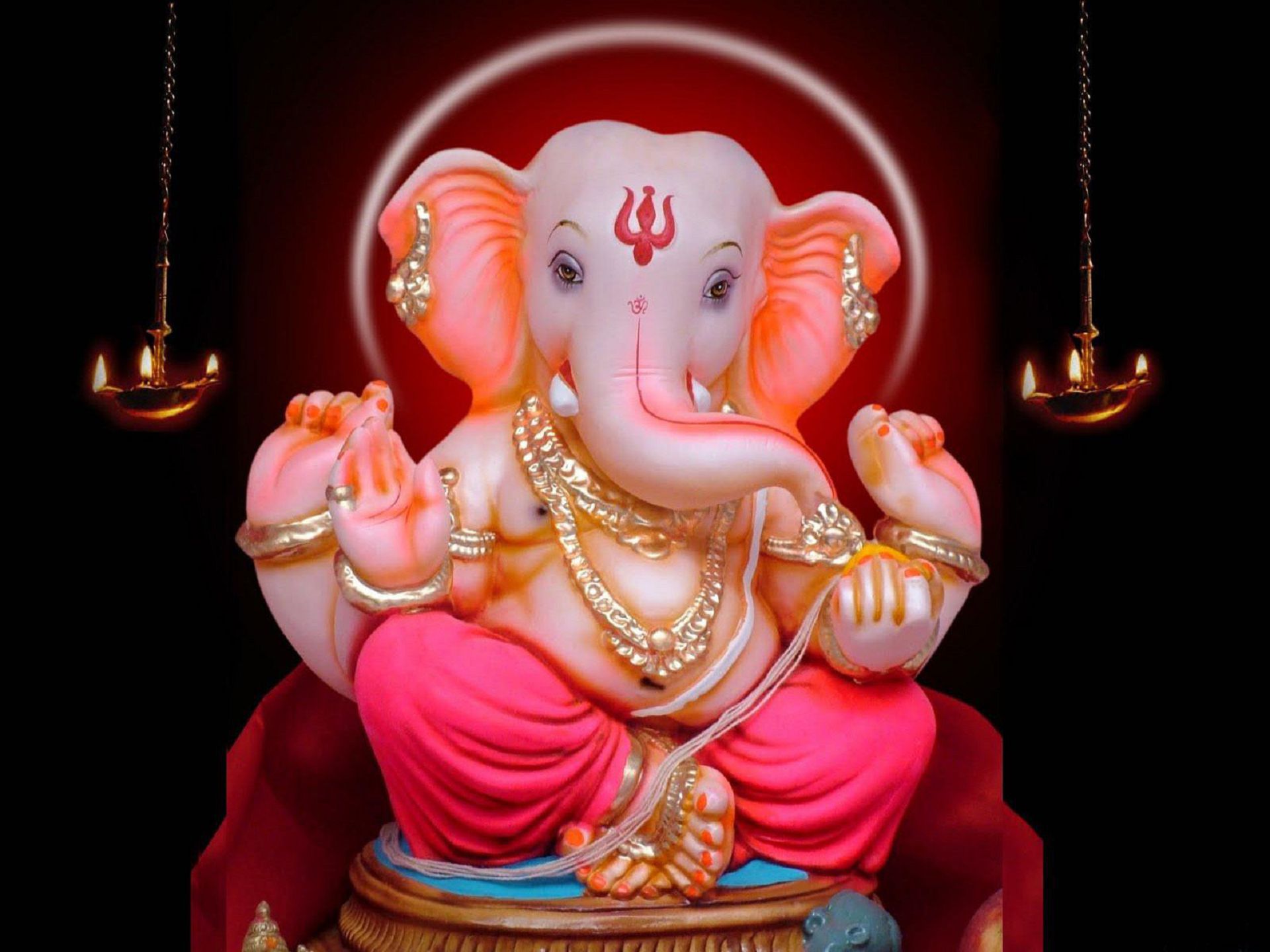 3D Wallpaper Of Lord Ganesha