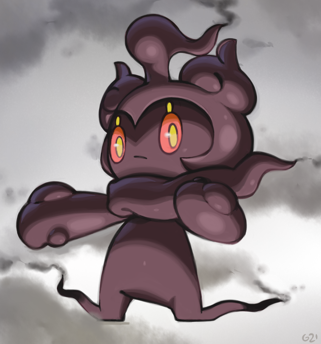 mimikyu (pokemon) drawn by pinkgermy