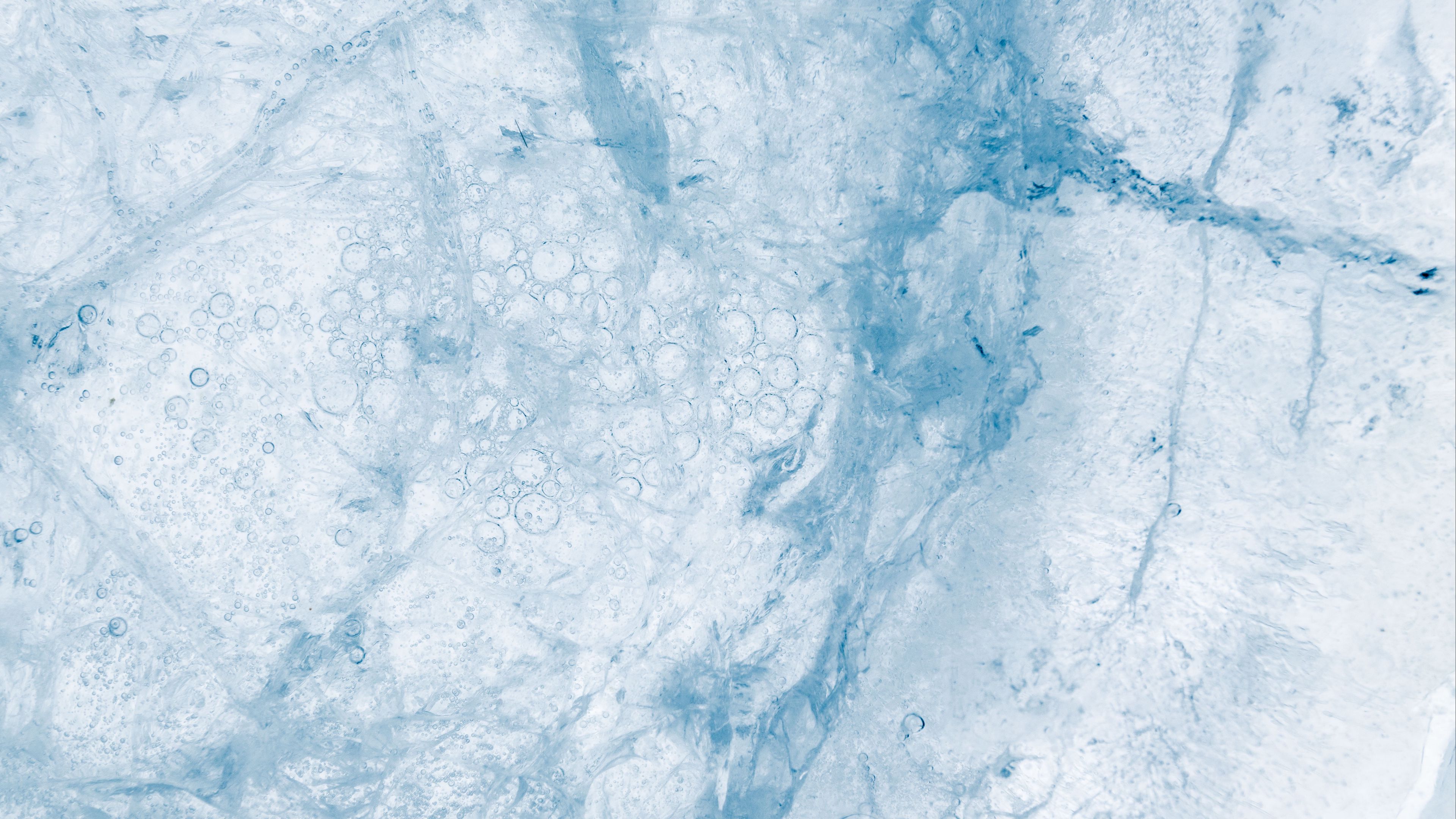 Download wallpaper 3840x2160 ice, macro, texture, bubbles, frozen 4k uhd 16:9 HD background
