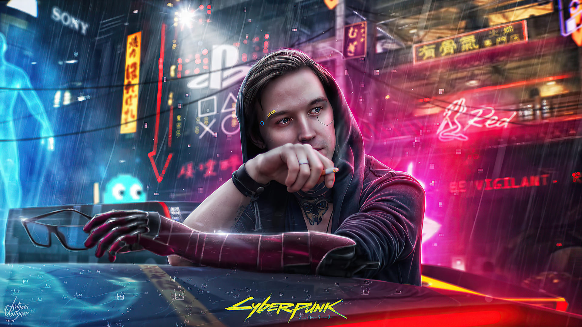 обои на смартфон cyberpunk фото 49