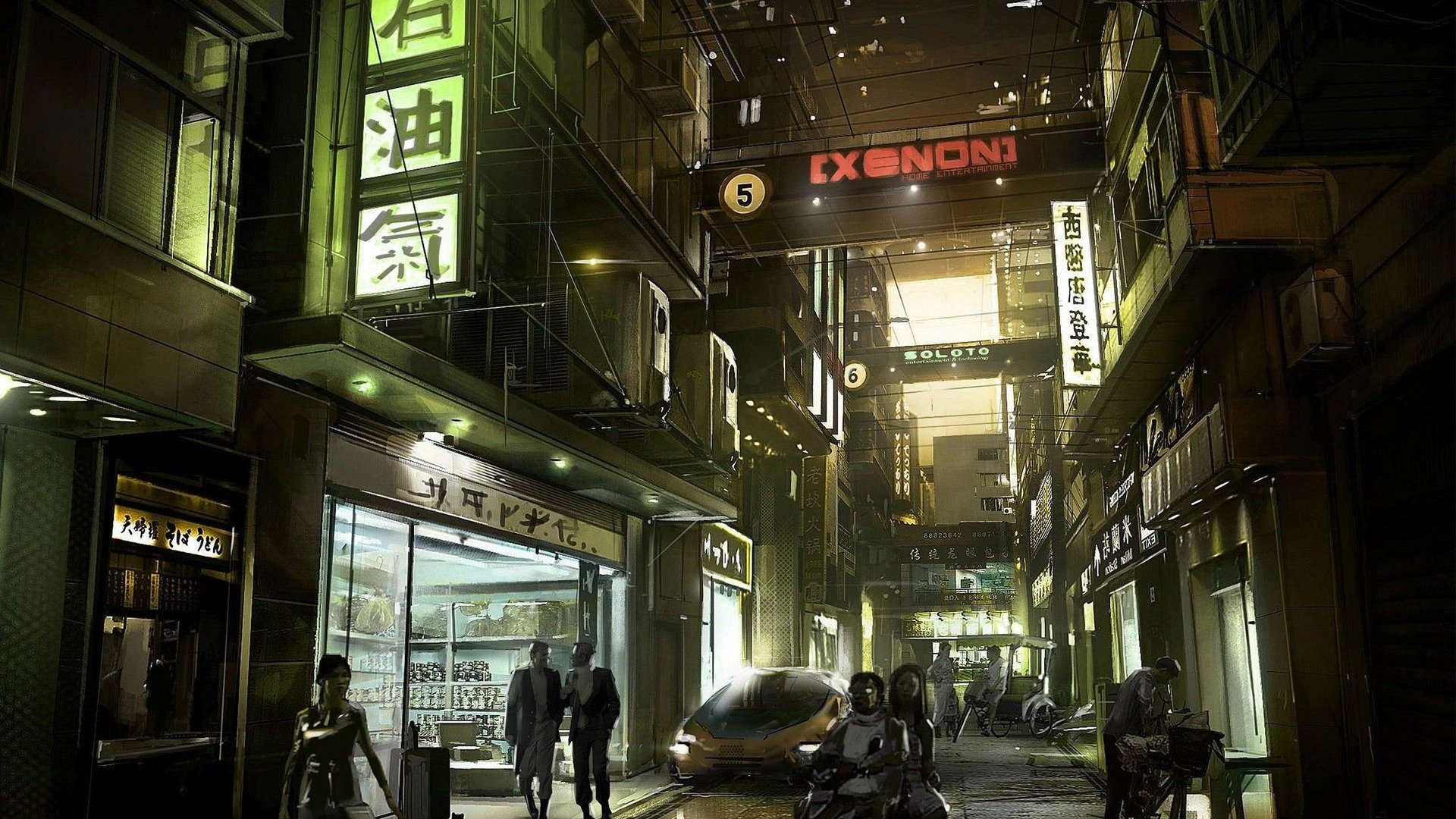 DEUS EX Human Revolution Cyberpunk Action Role Playing Sci Fi Futuristic (31) Wallpaperx1080