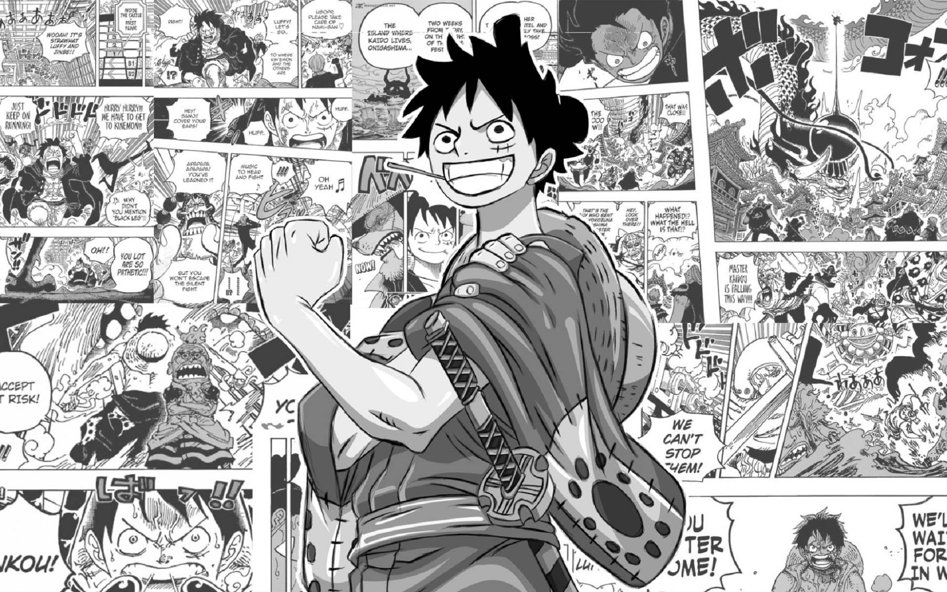 Download Monkey D. Luffy Manga Panel Wallpaper