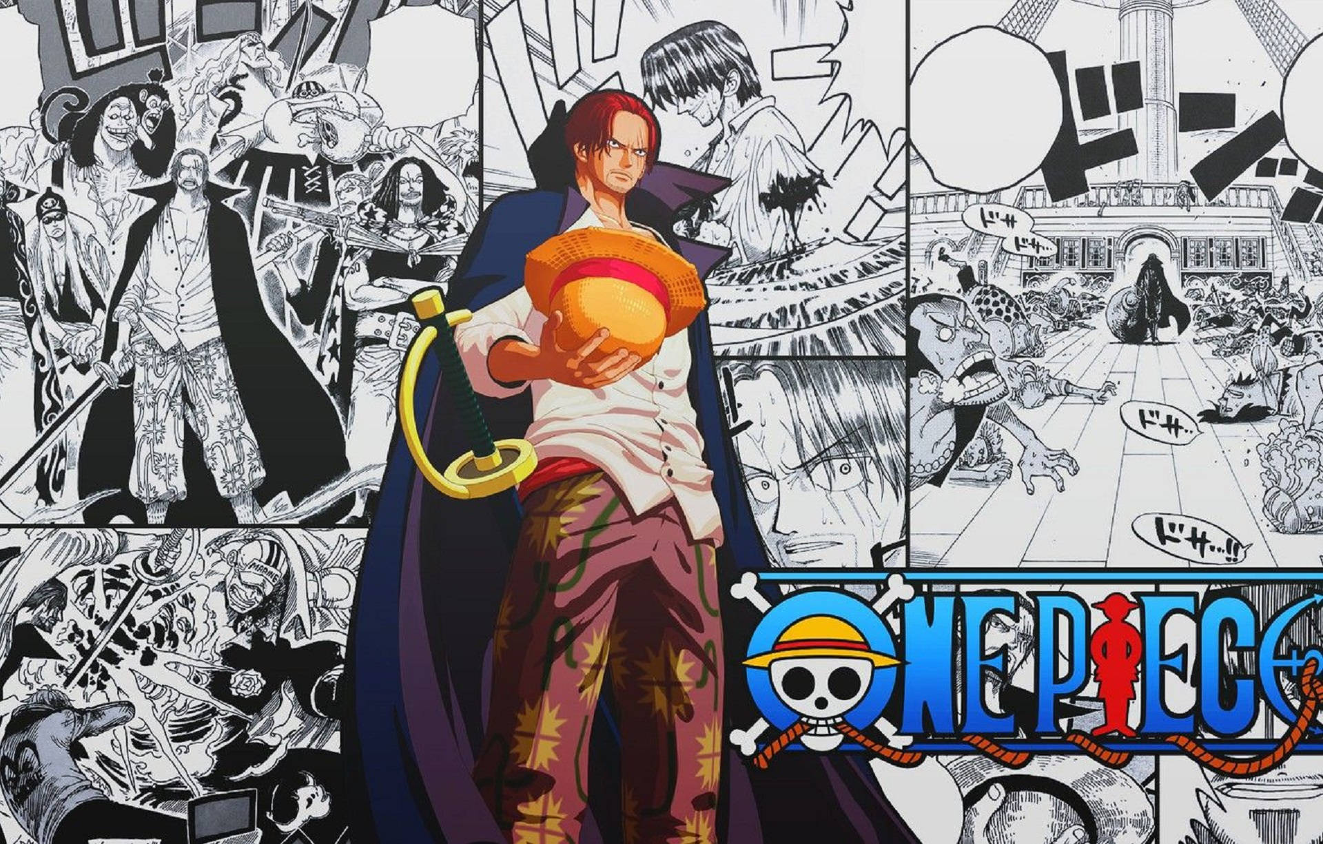 Download Emperor Shanks Manga Panel Wallpaper