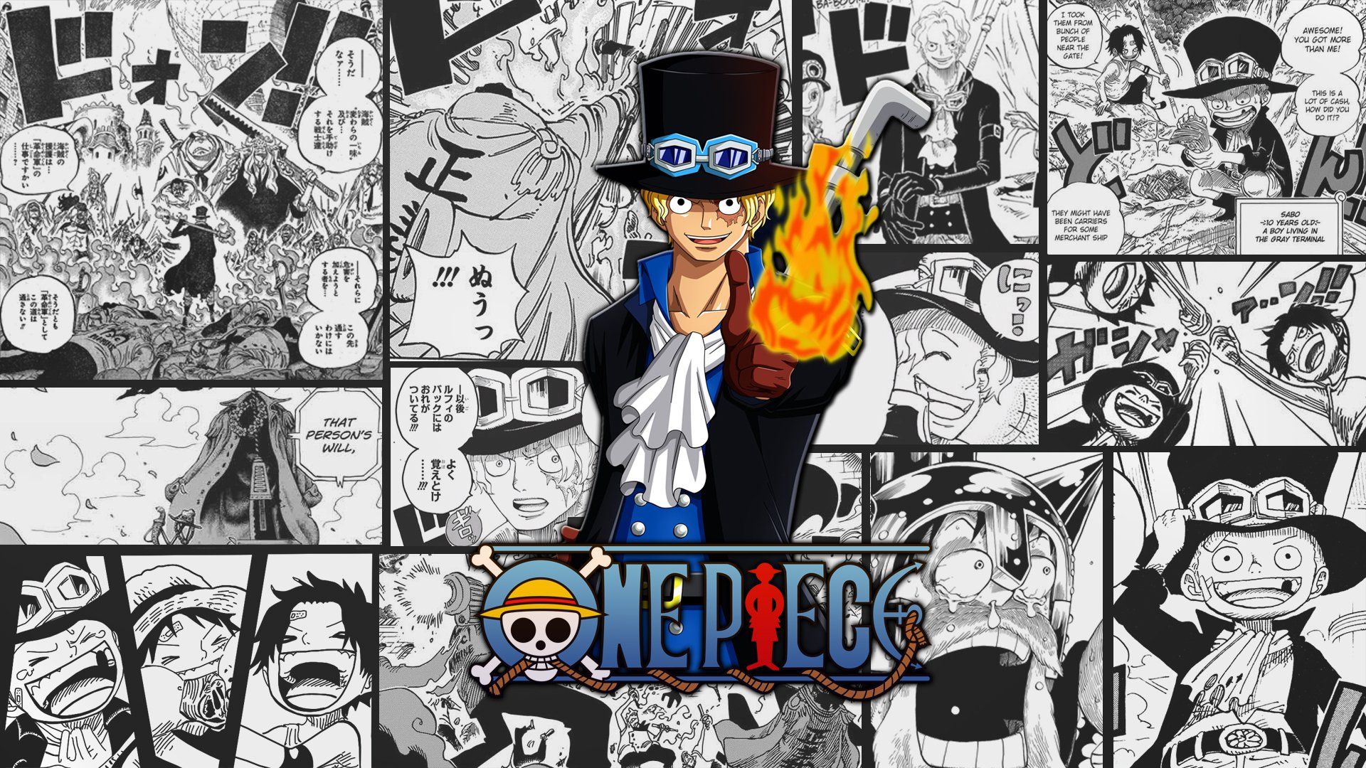 One Piece Manga Panel Wallpaper