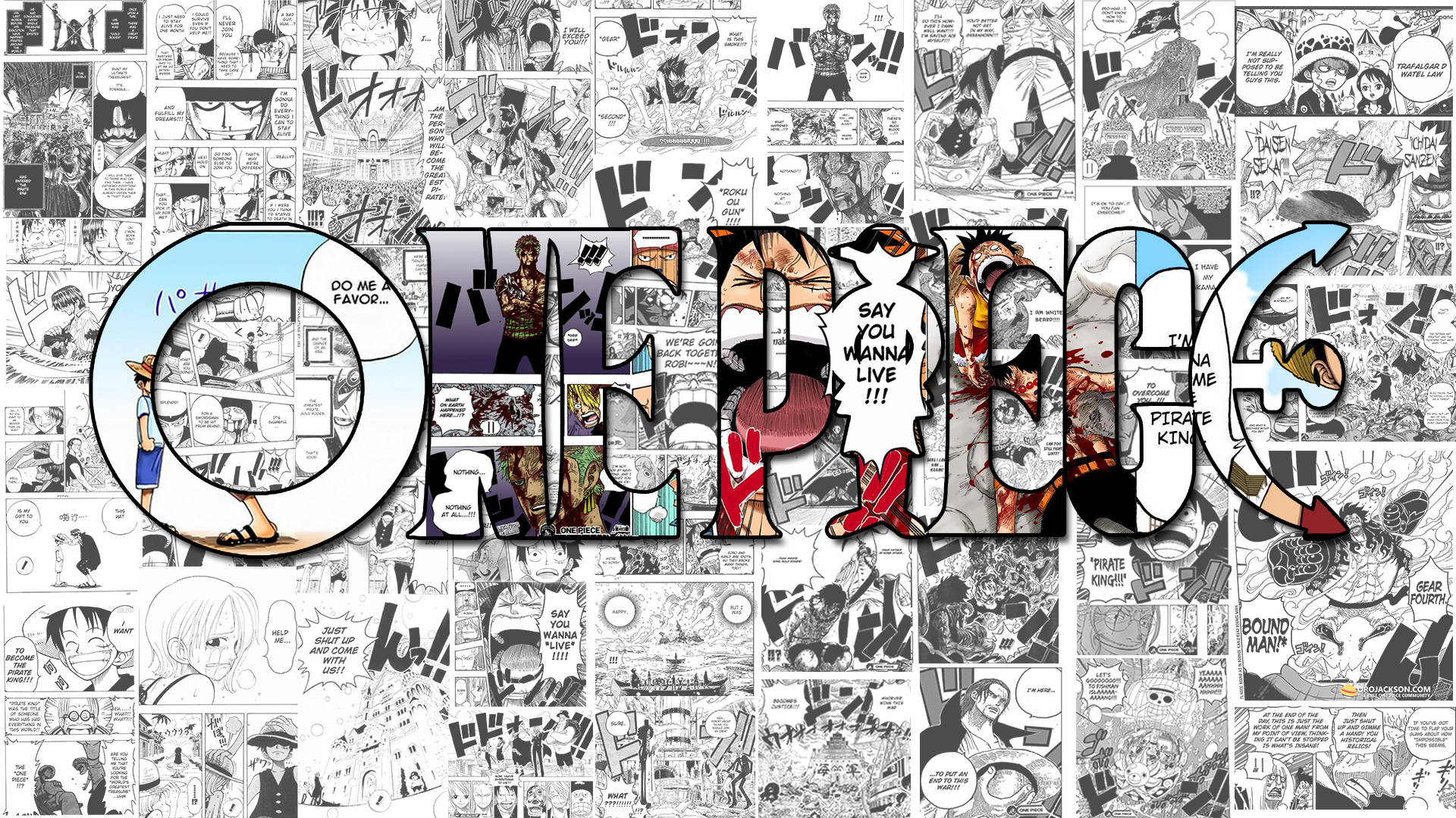 Download One Piece Manga Panel Wallpaper