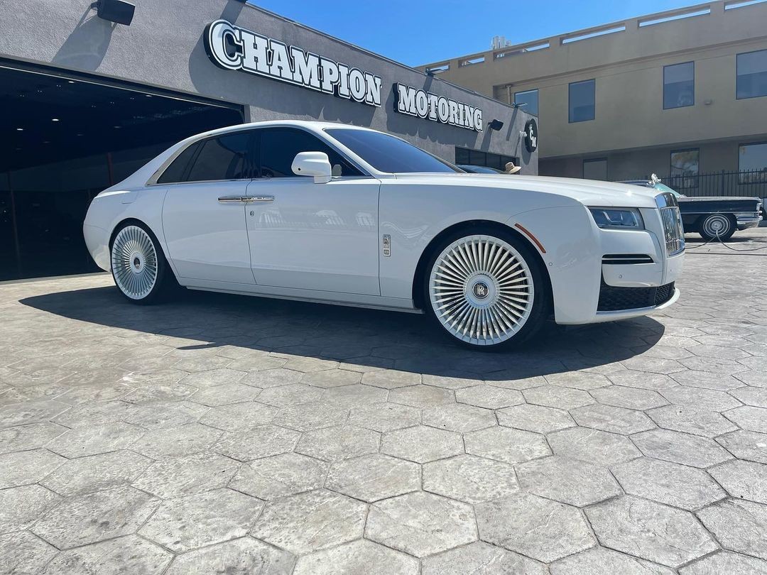 This Is Yung Bleu's New Ride: An Elegant, White 2022 Rolls Royce Ghost