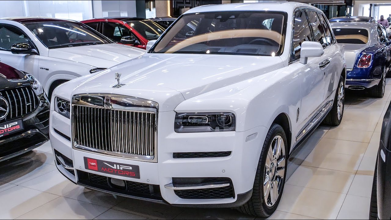 2022 White Rolls Royce Cullinan Luxury SUV!