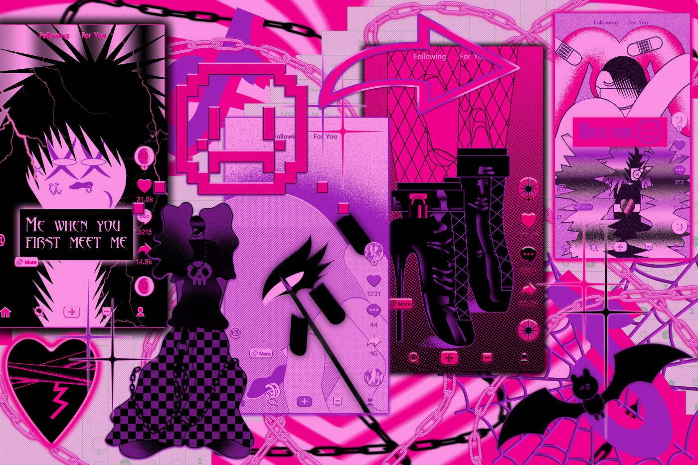 Emo Pink Wallpapers Wallpaper Cave