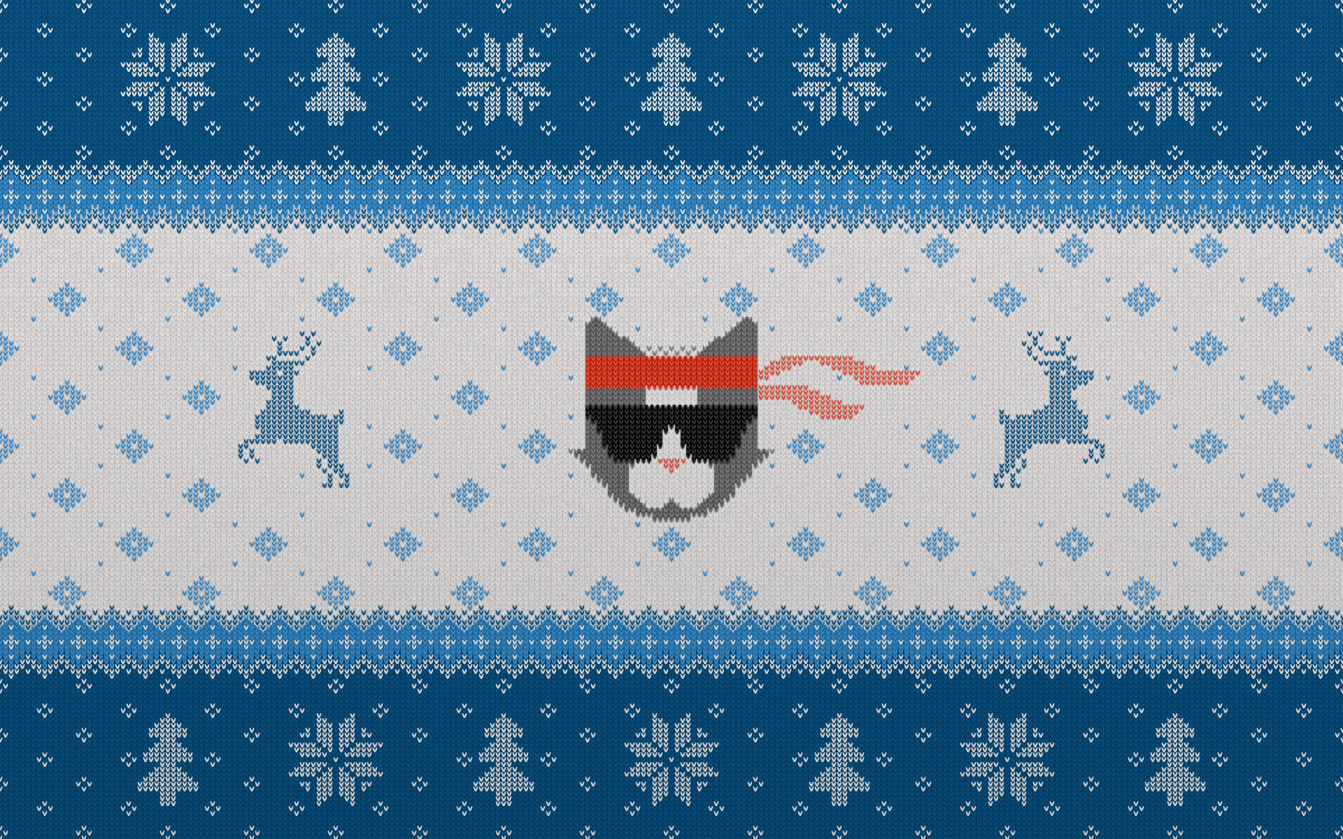 NINJA CAT HOLIDAY ESCAPE WALLPAPER