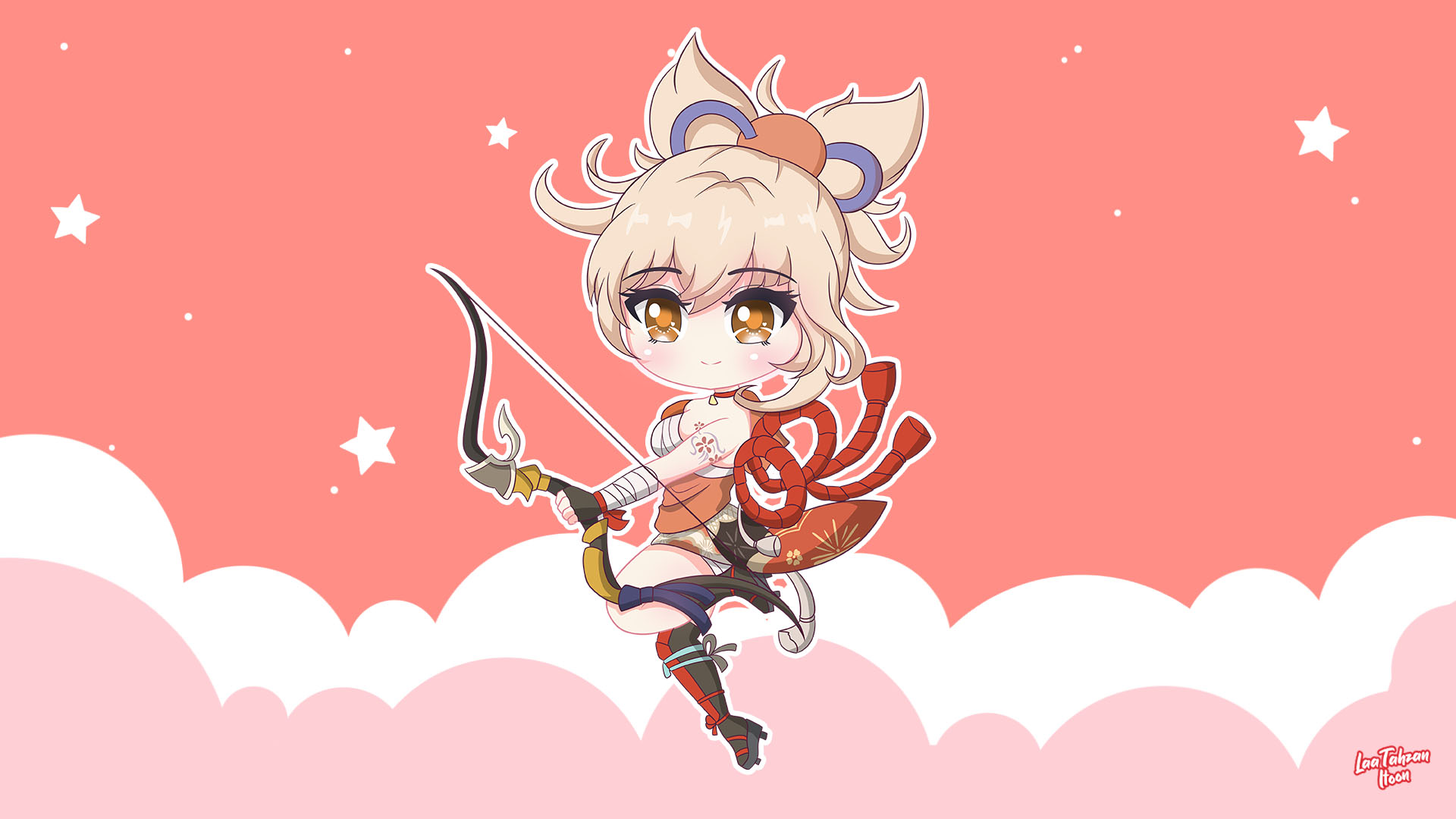 Laa Tahzan Itoon Yoimiya from #GenshinImpact #原神. Follow for more arts yaa ><. . #art #chibi #cute #anime #digitalart #draw #kawaii #howtodraw #animedraw #illustration # wallpaper #artwork #