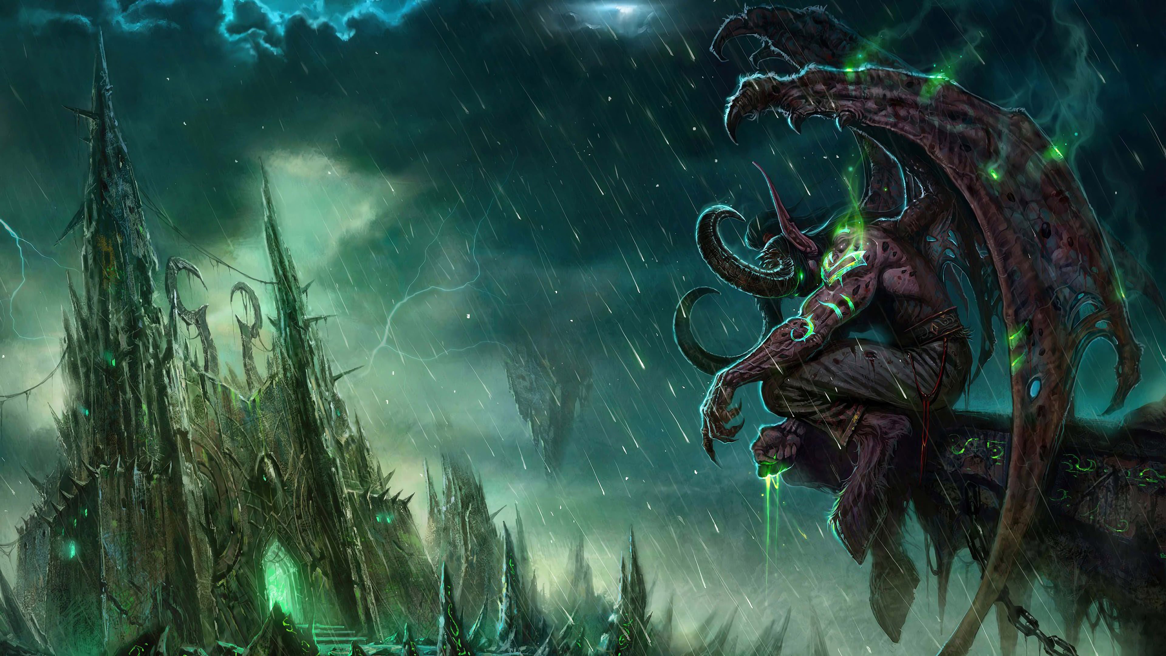 World Of Warcraft Illidan Stormrage UHD 4K Wallpaper