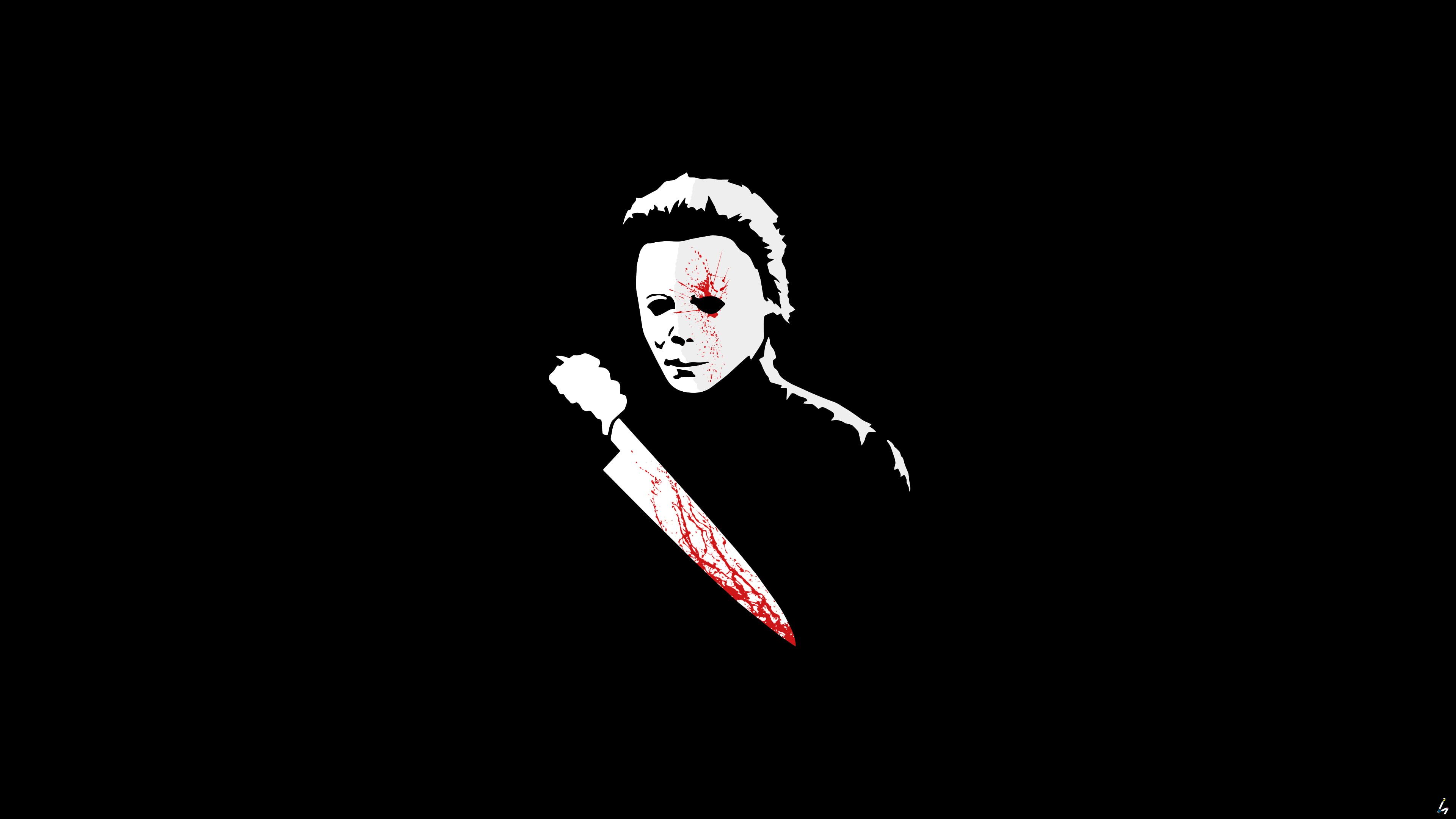 Michael Myers #Halloween #horror fan art digital art Adobe Illustrator #Photoshop #minimalism #knife #b. Michael myers, Michael myers art, Michael myers halloween