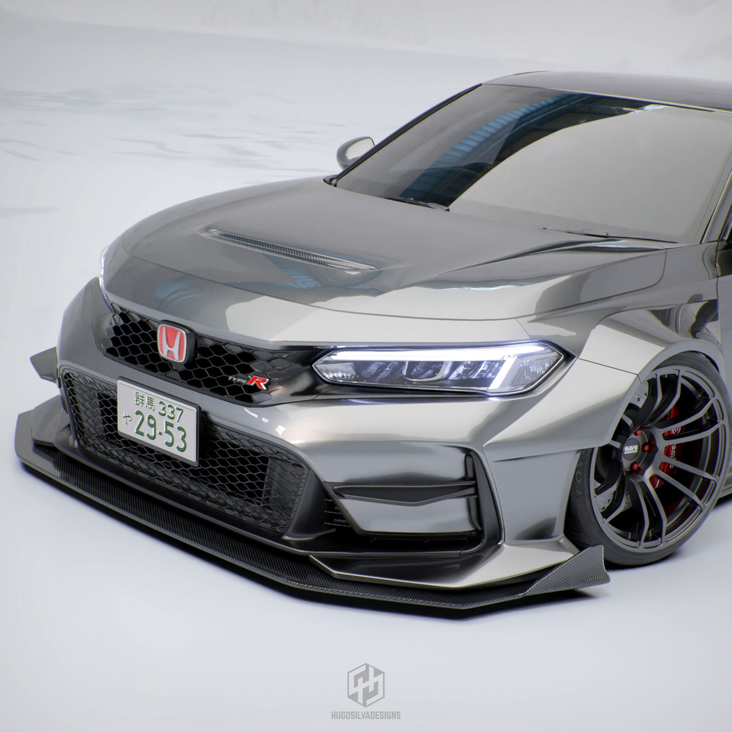 2023 Honda Civic Type R Gets Near Instant Widebody Digital Makeover