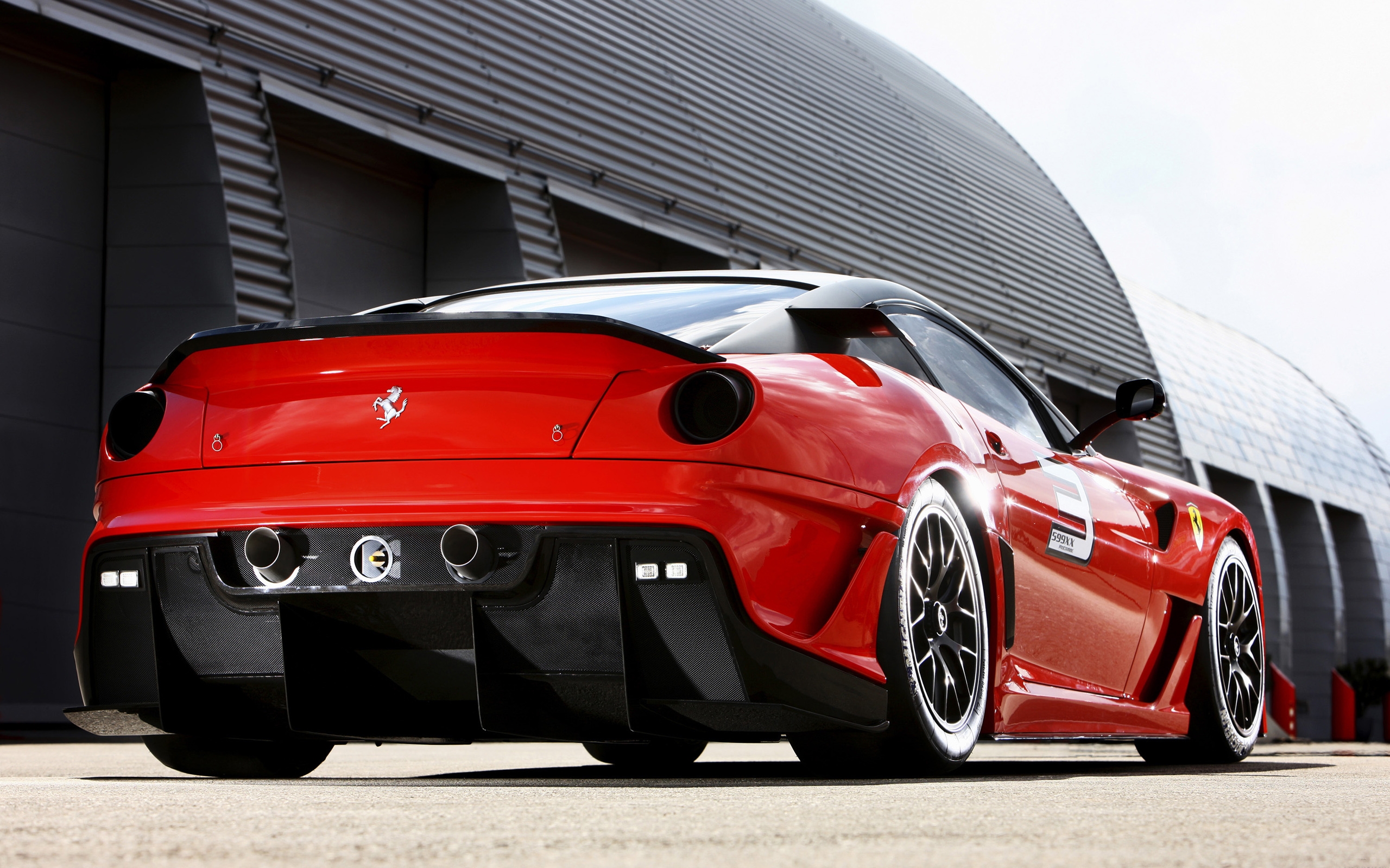 Download Wallpaper ferrari sports car red 599xx evo, 2560x1600