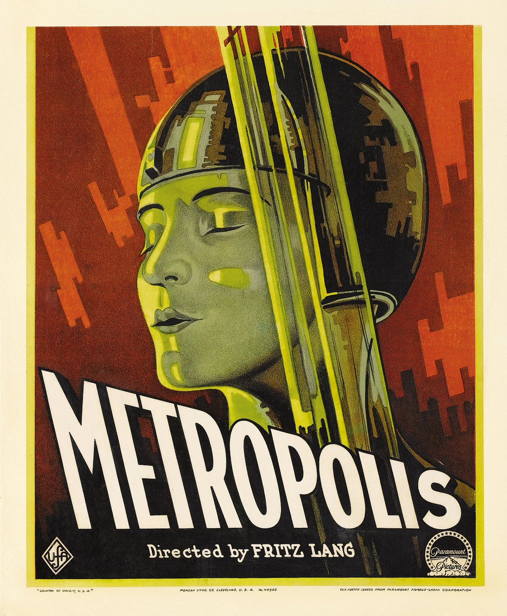 Humanoid History poster for Fritz Lang's #scifi epic METROPOLIS