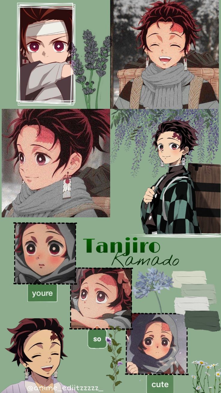 Tanjiro Kamado Collage Wallpapers - Wallpaper Cave