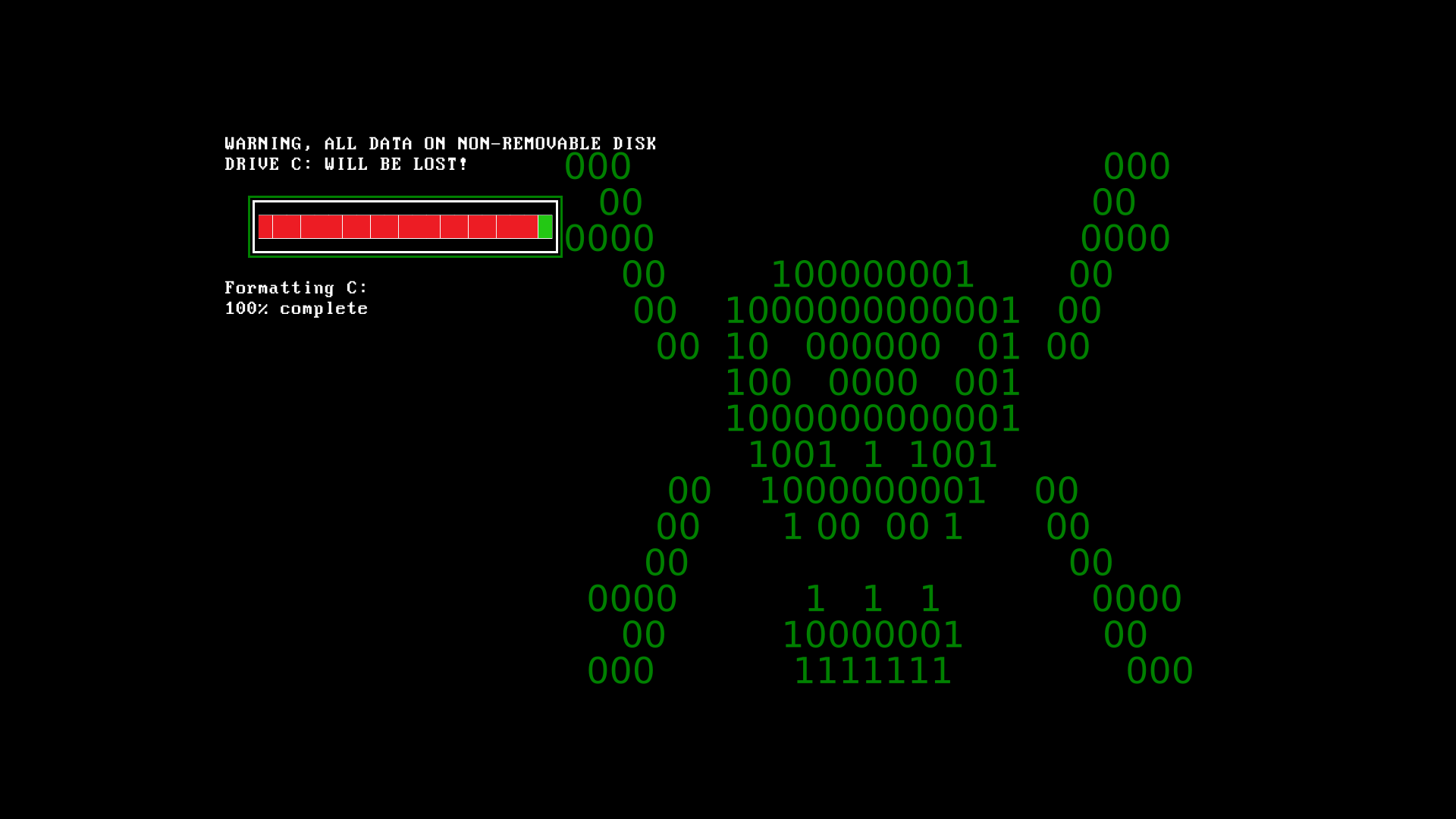 Binary Hacking MS DOS Wallpaper:1920x1080