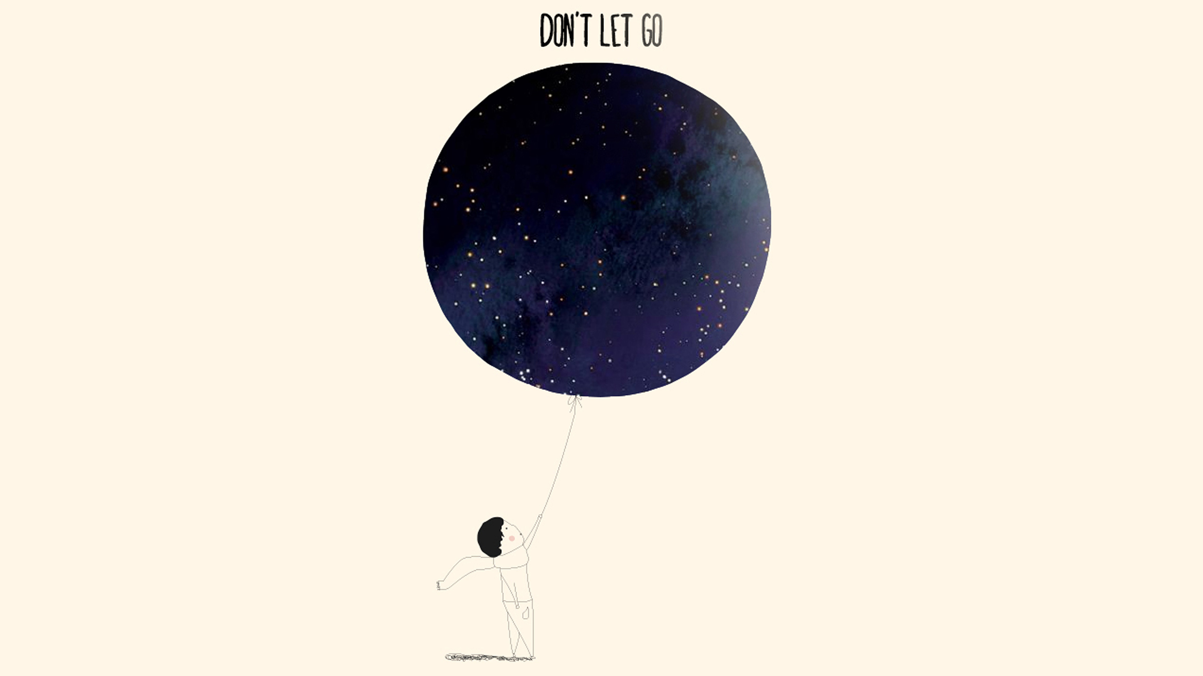 wallpaper for desktop, laptop. dont let go art cute illustration