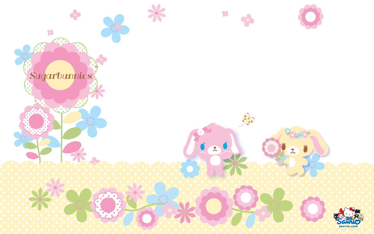 Sugarbunnies (Sanrio) Wallpaper. Sanrio hello kitty, Sanrio wallpaper, Hello kitty