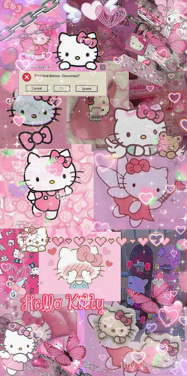 ╰(⸝⸝⸝´꒳`⸝⸝⸝)╯Hello kitty aesthetic. Walpaper hello kitty, Hello kitty iphone wallpaper, Pink wallpaper hello kitty