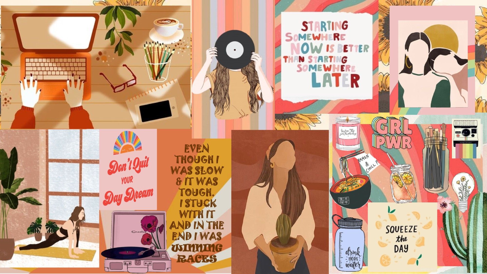 Aesthetic wallpaper. Girl boss wallpaper, Aesthetic desktop wallpaper, Wallpaper