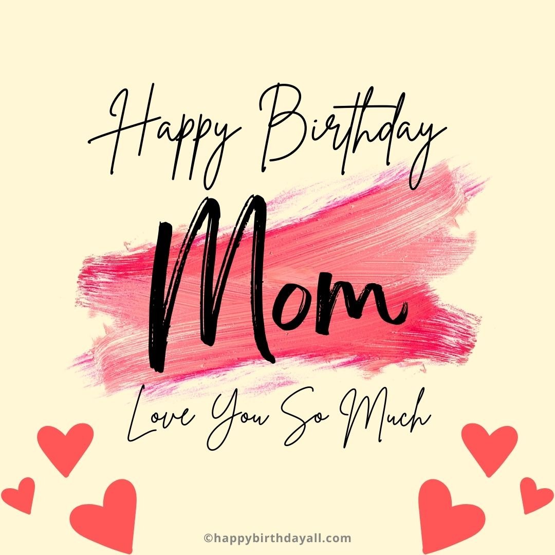 Beautiful Happy Birthday Mom Image with a Unique Collection