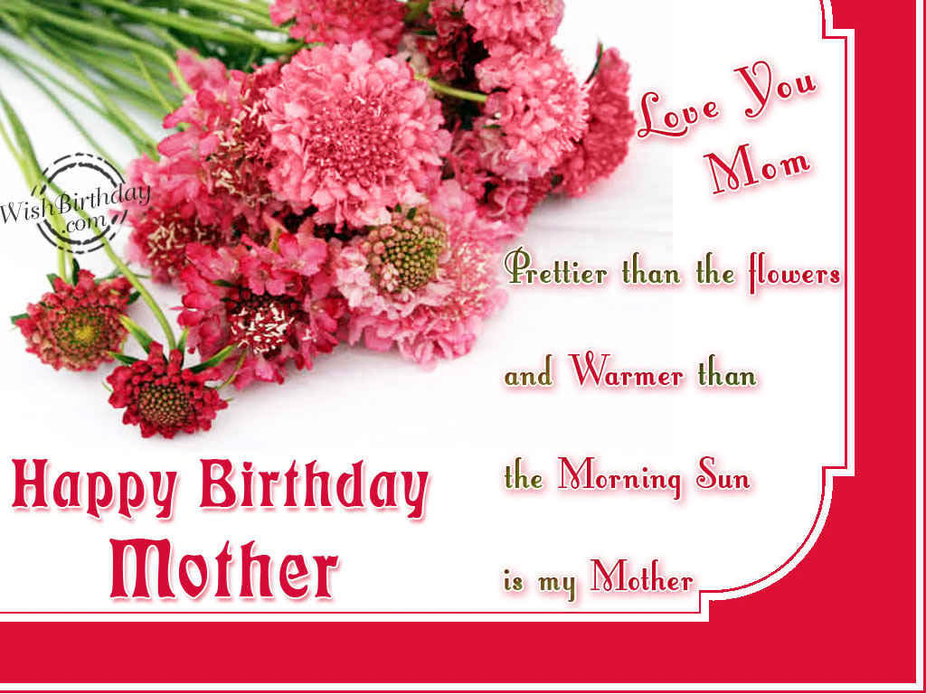 Happy Birthday wishes with Image for Mother