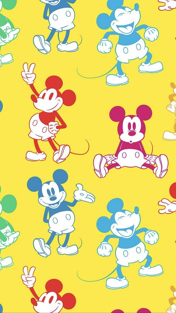 Colorful Mickey Mouse Wallpaper / Disney. Mickey mouse wallpaper, Mickey mouse drawings, Mickey mouse wallpaper iphone