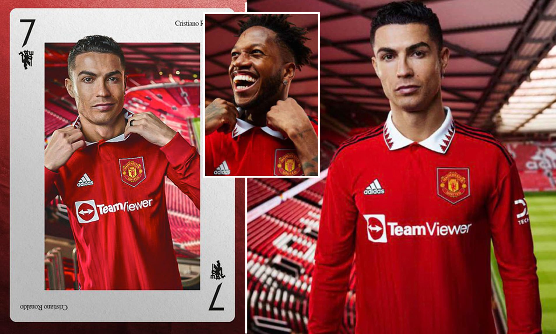 Cristiano Ronaldo front and centre as he showcases Manchester United's new kit. Daily Mail Online