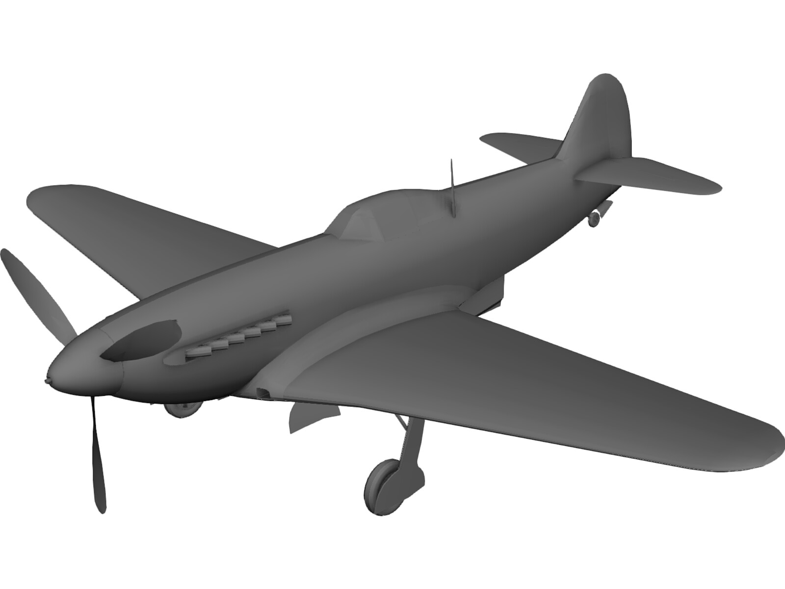 Yakovlev Yak 9 3D Model CAD Browser
