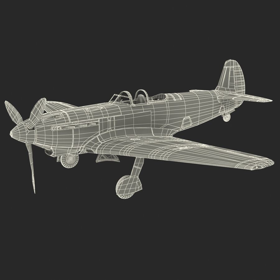 Yakovlev Yak 9 Soviet World War II Fighter Rigged 3D Model $249 .max