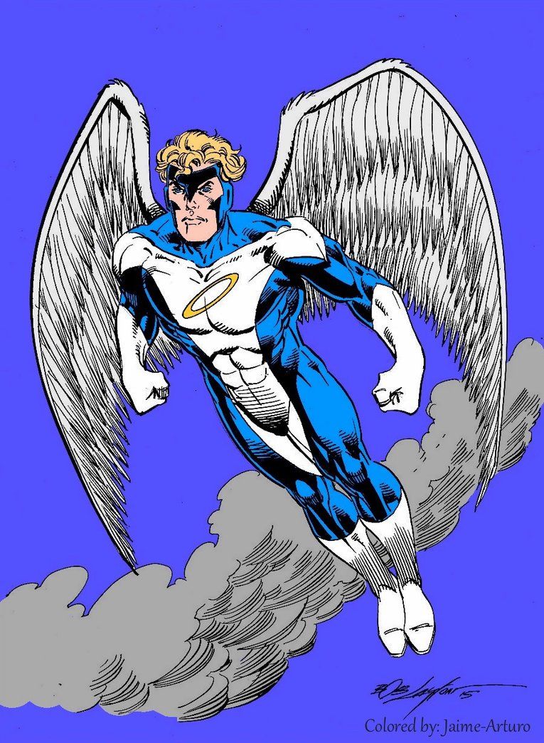 Angel Warren Worthington III by Bob Layton. Marvel characters art, Xmen comics, Marvel comics art