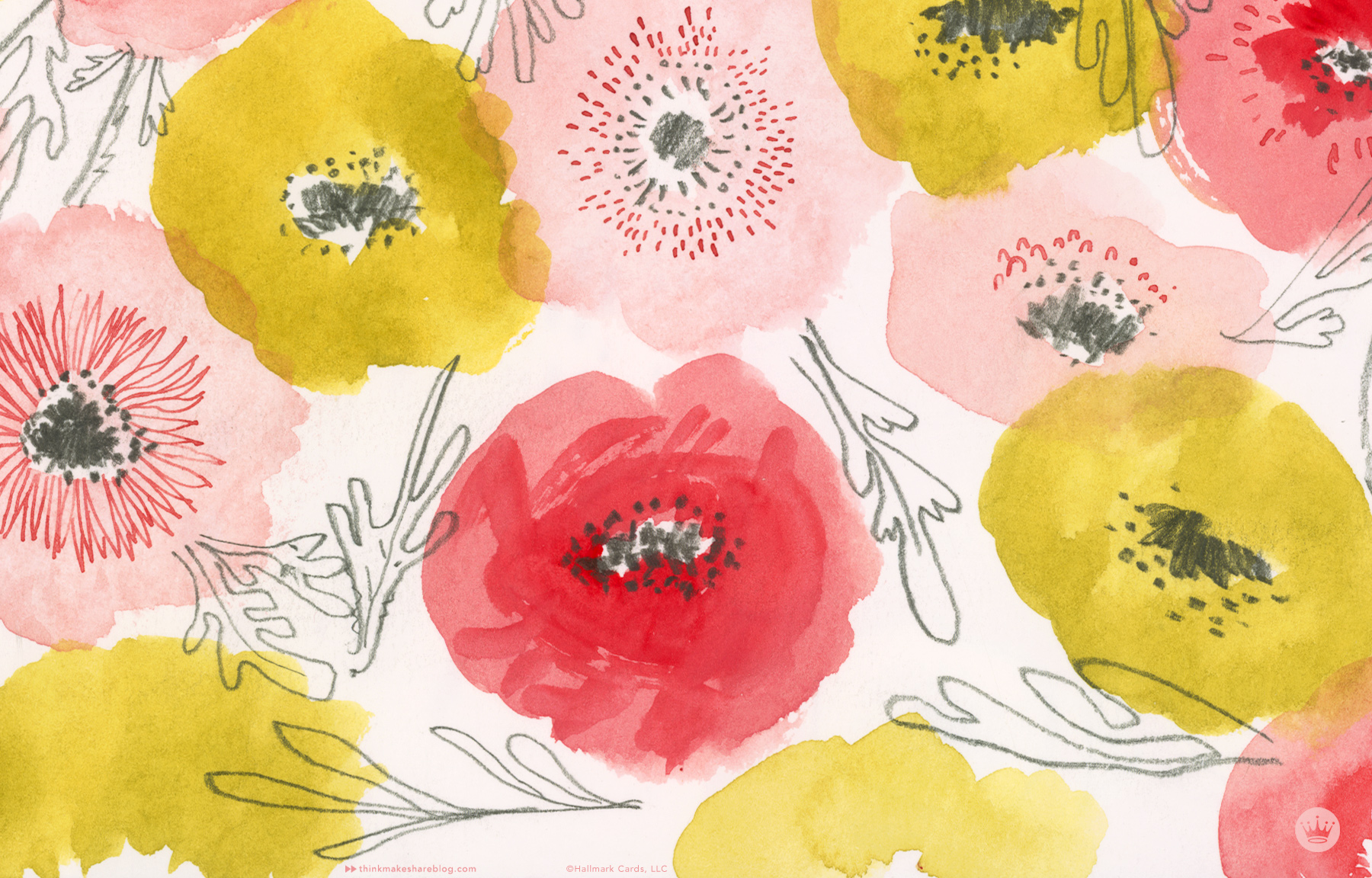 Three digital wallpaper and a playlist for Spring.Make.Share