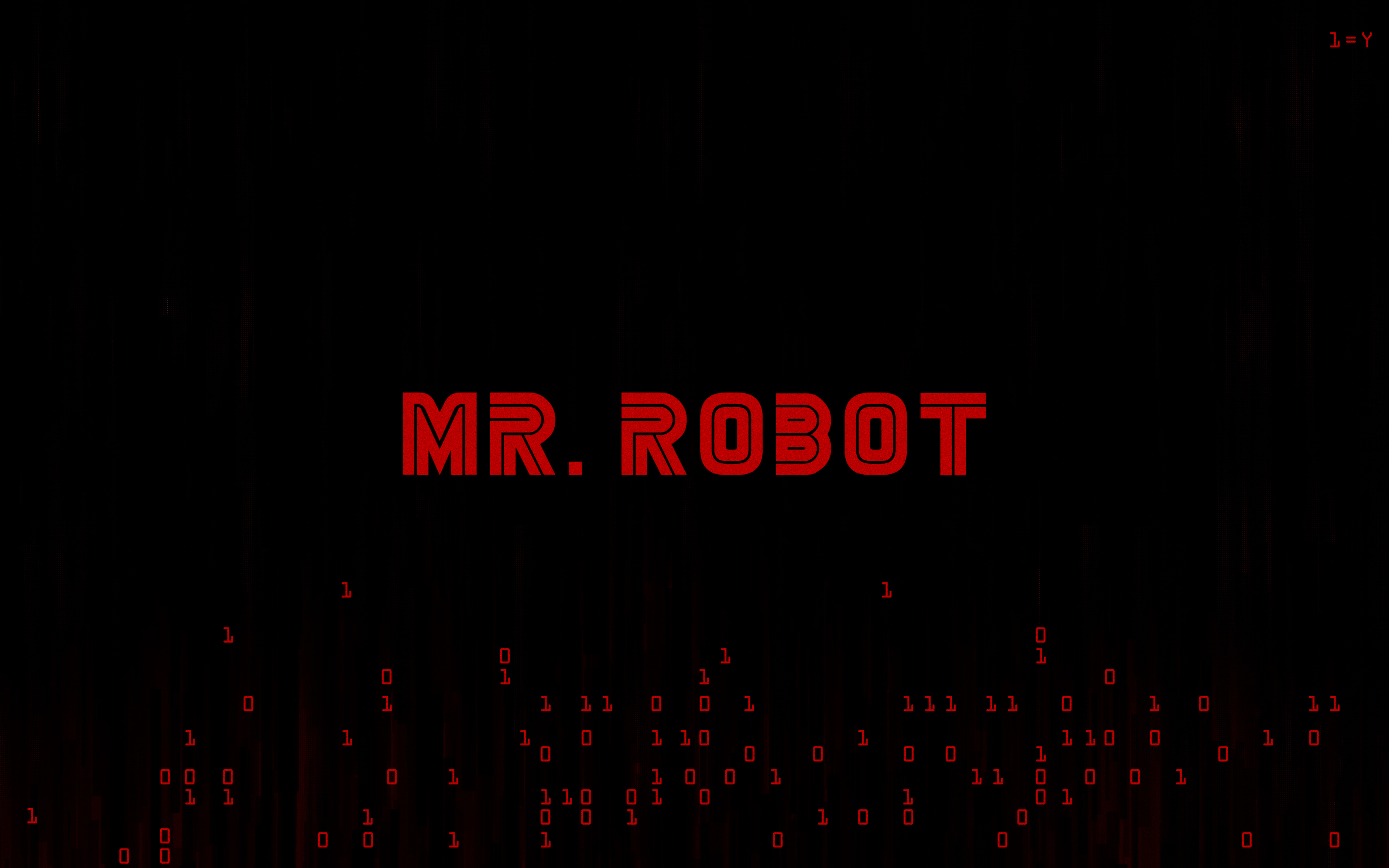 Download wallpaper Mr Robot, 4k, TV Series, 2018 movie, minimal, logo for desktop with resolution 3840x2400. High Quality HD picture wallpaper
