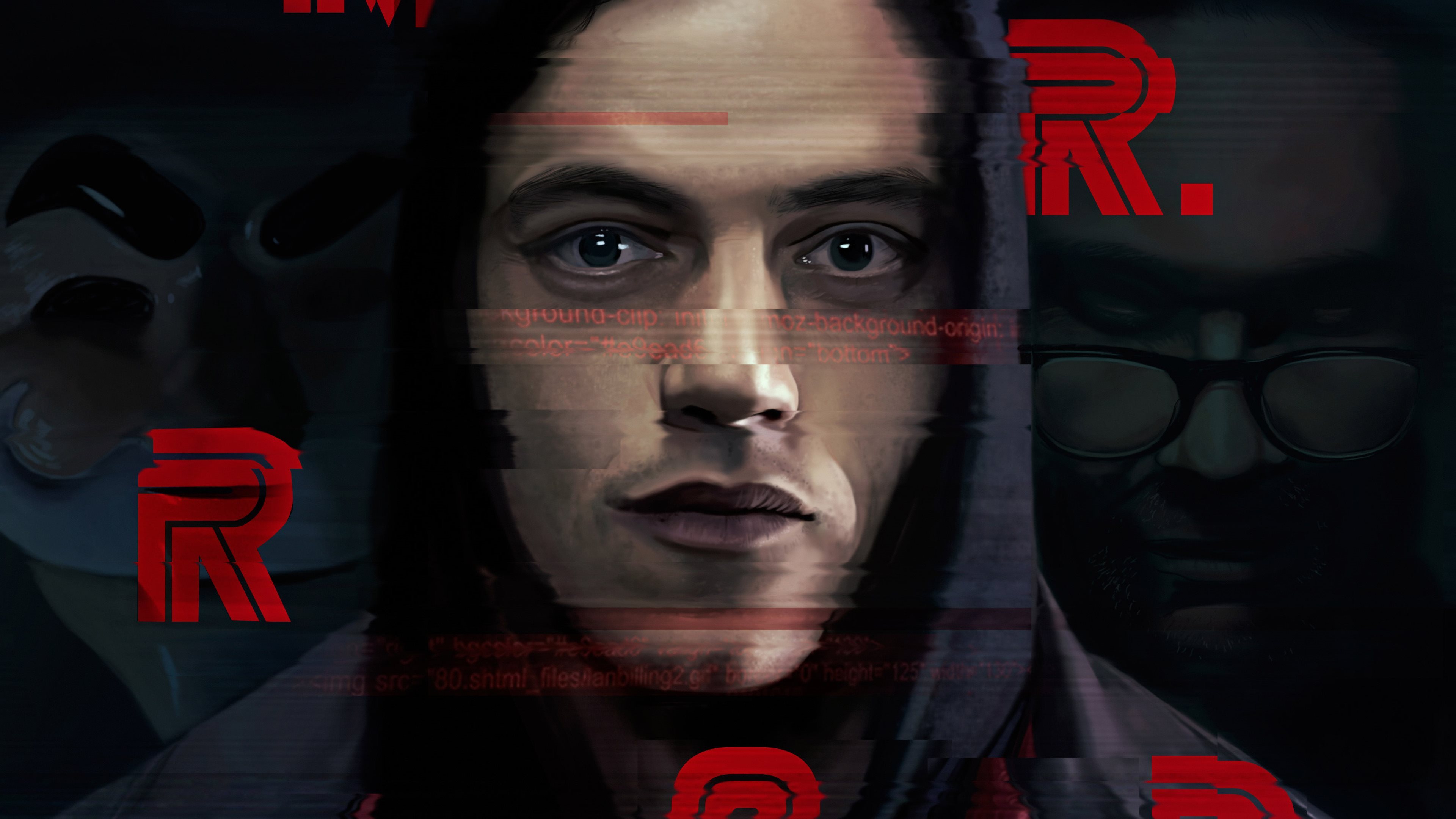 Download wallpaper Mr Robot, 4k, TV Series, fan art for desktop with resolution 3840x2160. High Quality HD picture wallpaper