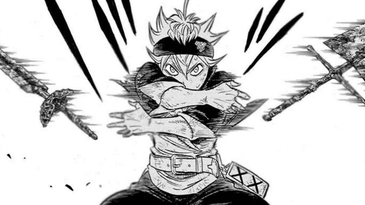 Black clover manga panels