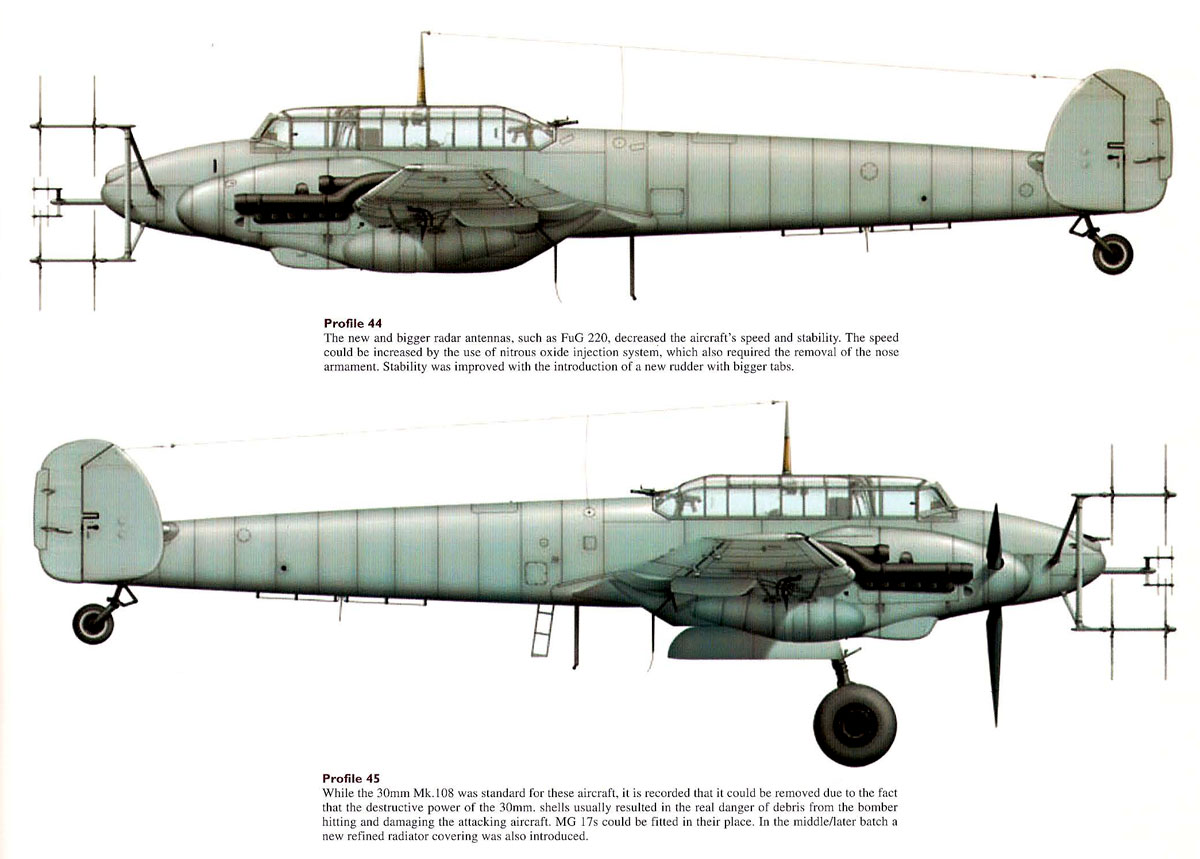 Asisbiz Messerschmitt Bf 110G Zerstorer Profile 0F