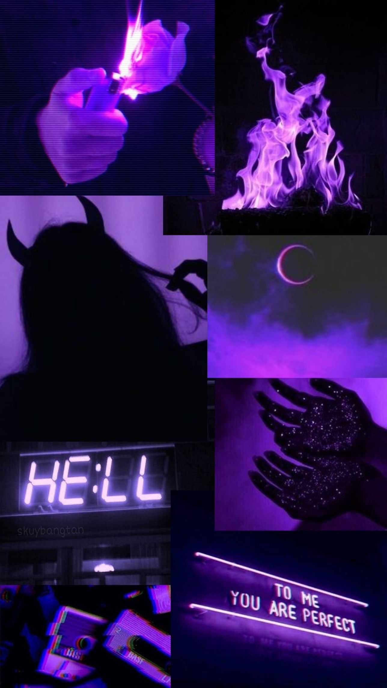 Dark Purple Aesthetic Wallpaper