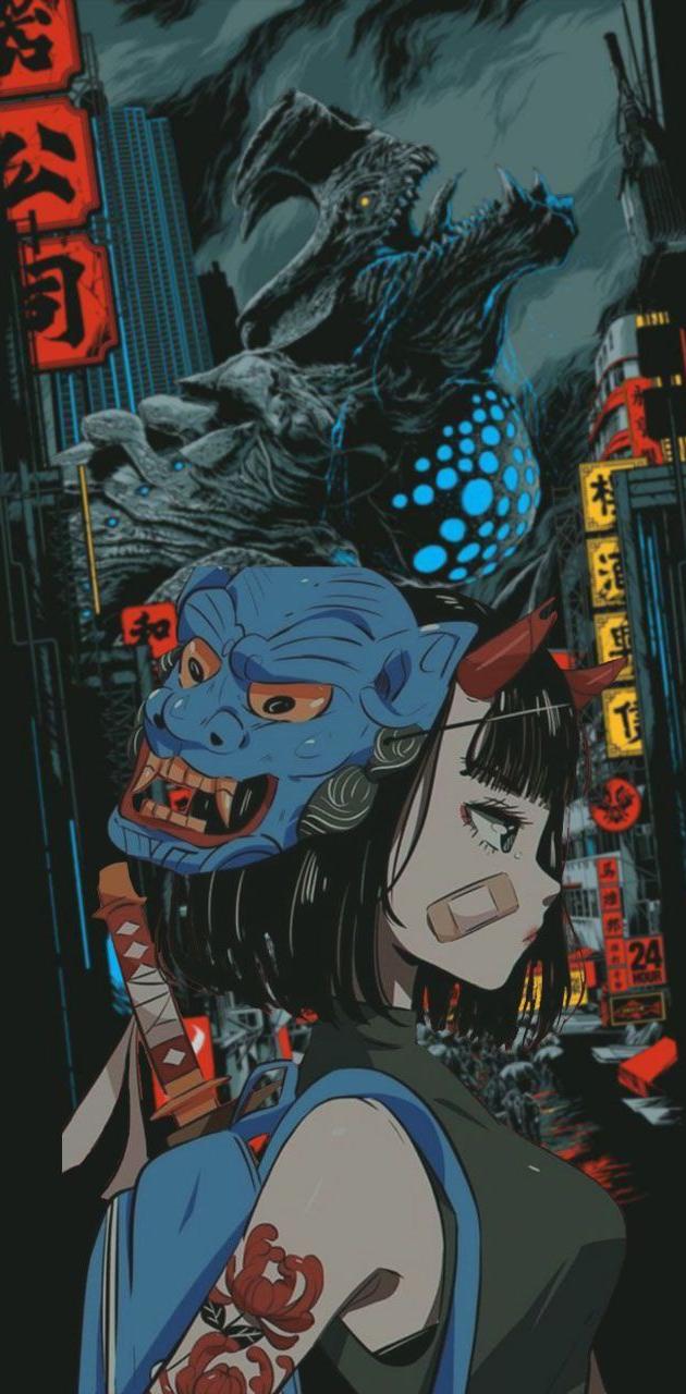 Japan cyberpunk wallpaper